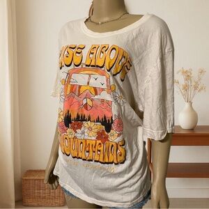 Simply Southern Cream and Orange Short Sleeve Tee